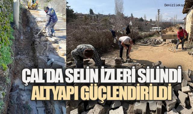 Çal Belediyesi Sahada: Selin İzleri Silindi, İsabey'de Altyapı Yenilendi