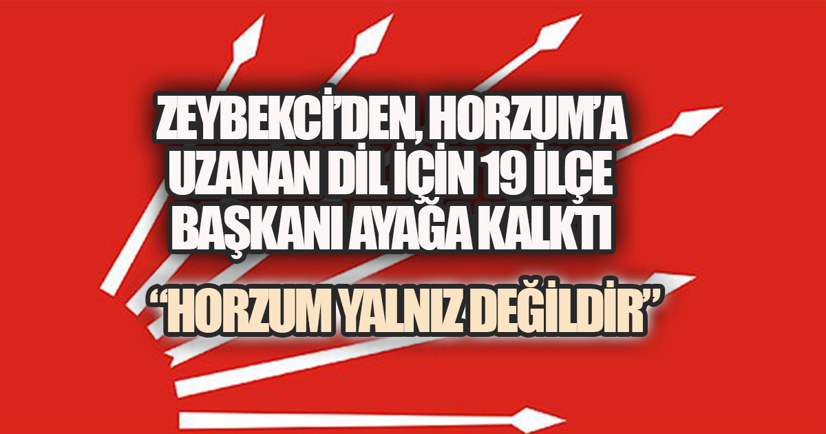 CHP DENİZLİ'DE, 19 İLÇE BAŞKANI AYAĞA KALKTI: HORZUM YALNIZ DEĞİLDİR
