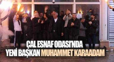 ÇAL ESNAF ODASI'NDA YENİ BAŞKAN MUHAMMET KARAADAM