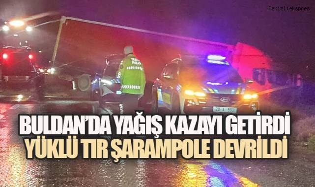 Facianın Eşiğinden Dönüldü: Tır Devrildi, Can Kaybı Yok