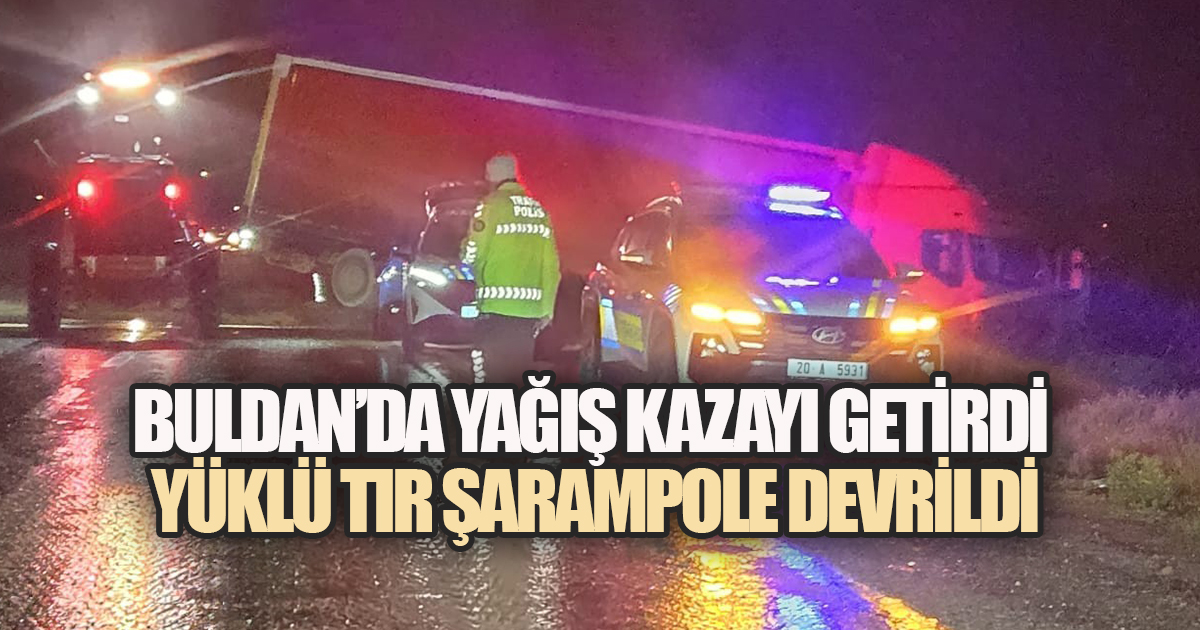 Facianın Eşiğinden Dönüldü: Tır Devrildi, Can Kaybı Yok