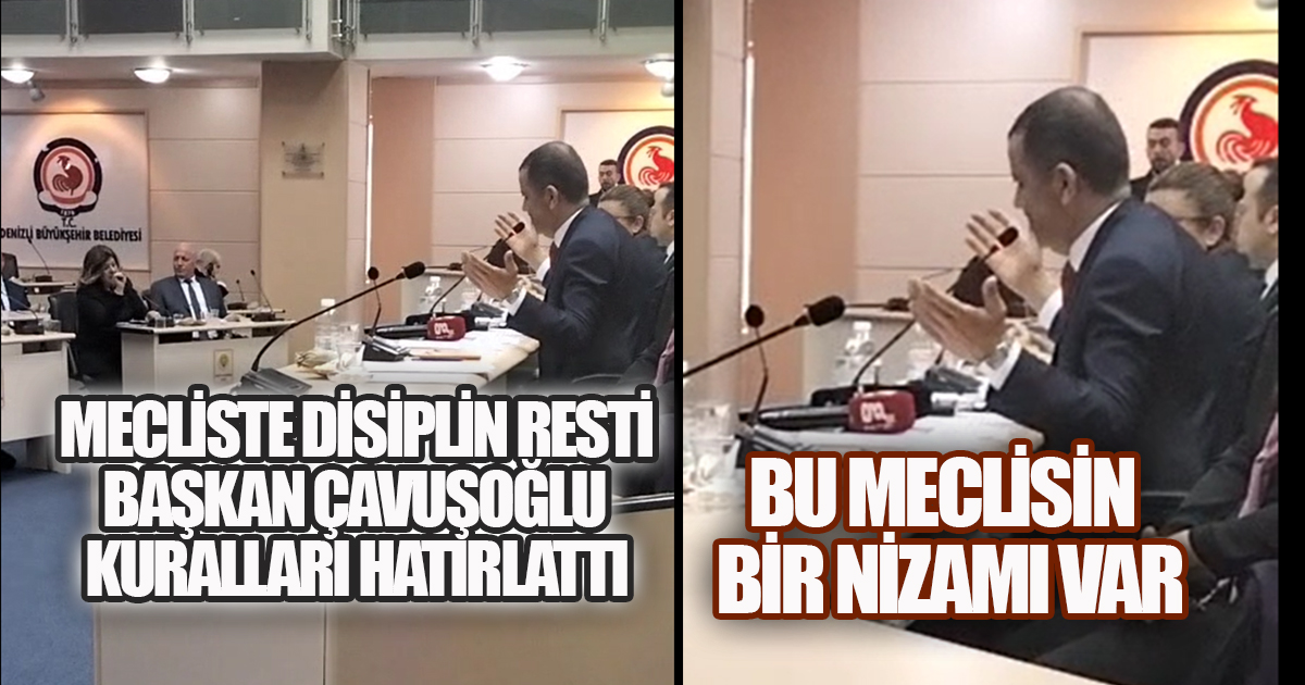 MECLİSTE DİSİPLİN VURGUSU: ÇAVUŞOĞLU'NDAN 
