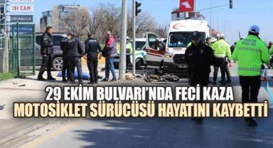 29 Ekim Bulvarı’nda Feci Kaza: Motosiklet Sürücüsü Hayatını Kaybetti