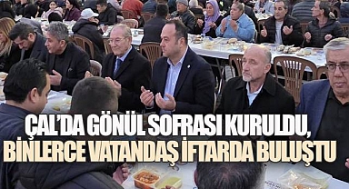 Büyükşehir'in İftar Sofrası Çal'da Binleri Buluşturdu