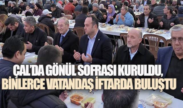 Büyükşehir'in İftar Sofrası Çal'da Binleri Buluşturdu