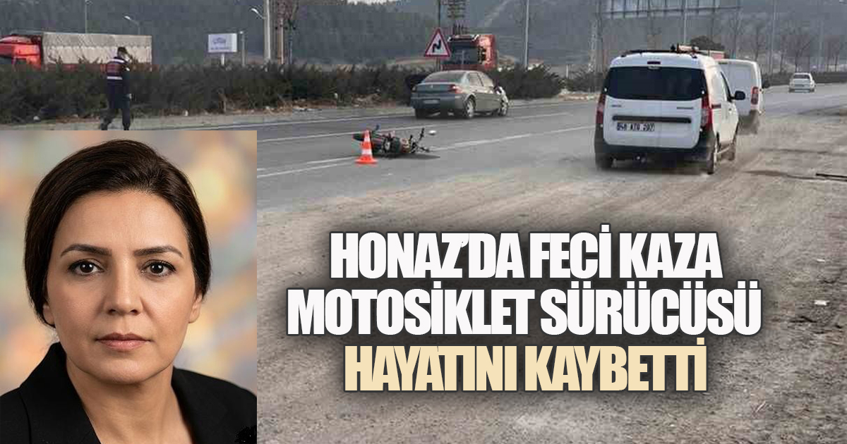 Honaz'da Feci Kaza: Motosiklet Sürücüsü Hayatını Kaybetti