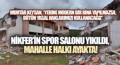 Nikfer'de Depreme Dayanıksız Denilerek Yıkılan Spor Salonu Halkın Tepkisini Topladı