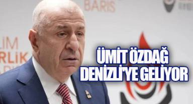 Zafer Partisi Lideri Ümit Özdağ Denizli'ye Geliyor