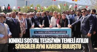 Denizli'de Kınıklı Sosyal Tesisi İçin Temel Atma Töreni Gerçekleştirildi