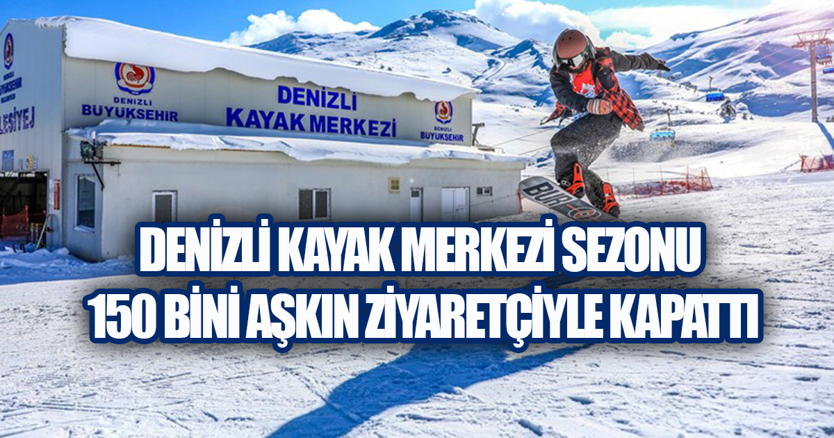 Denizli Kayak Merkezi Sezonu 150 Bini Aşkın Ziyaretçiyle Kapattı
