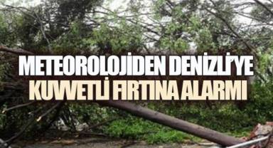 Meteorolojiden Denizli’ye kuvvetli rüzgar ve fırtına alarmı