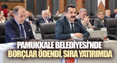 PAMUKKALE BELEDİYESİ'NDE BORÇLAR ÖDENDİ, ARTIK SIRA YATIRIMDA