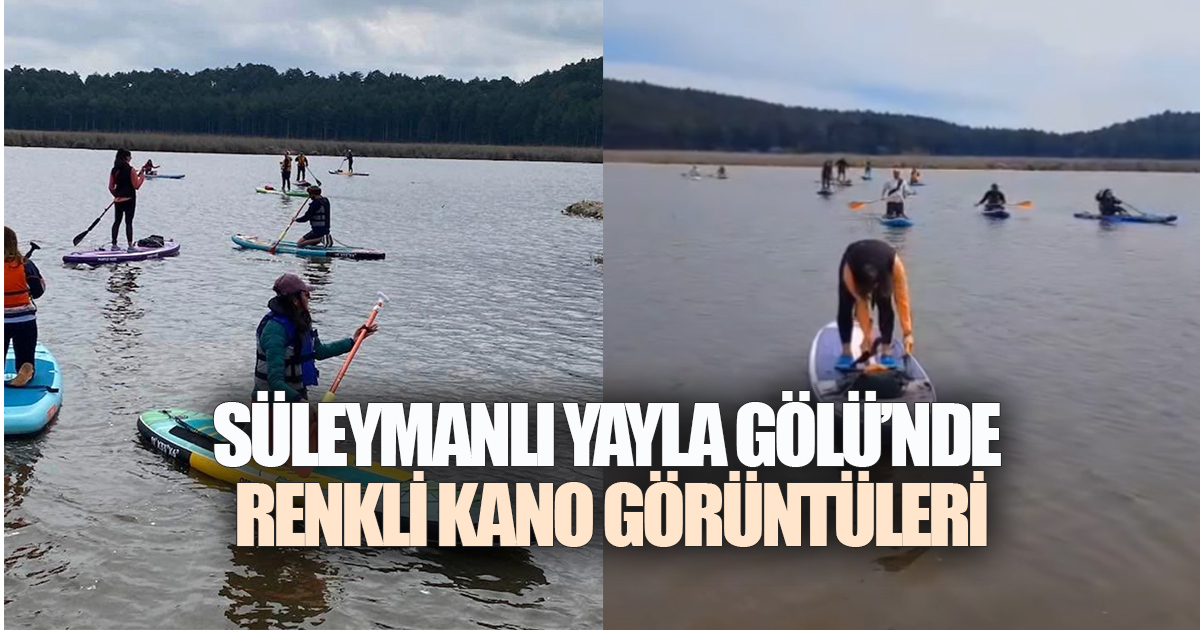Süleymanlı Yayla Gölü Sporculara Ev Sahipliği Yaptı