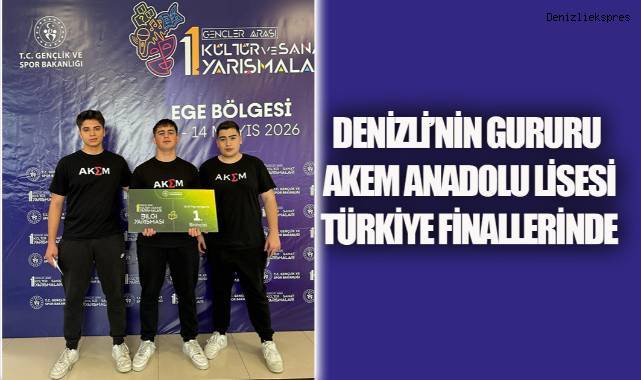 AKEM Anadolu Lisesi öğrencileri büyük bir başarıya imza atarak Denizli'nin gururu oldu.