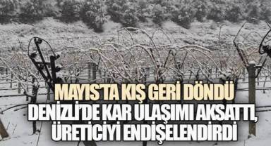 Baharda Gelen Kar Ulaşımı Aksattı, Üreticiyi Vurdu