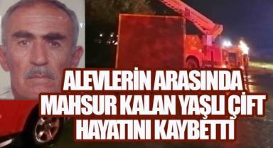 Bekilli'de Alevlerin Arasında Mahsur Kalan Yaşlı Çift Hayatını Kaybetti