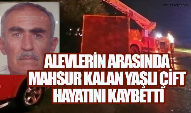 Bekilli'de Alevlerin Arasında Mahsur Kalan Yaşlı Çift Hayatını Kaybetti