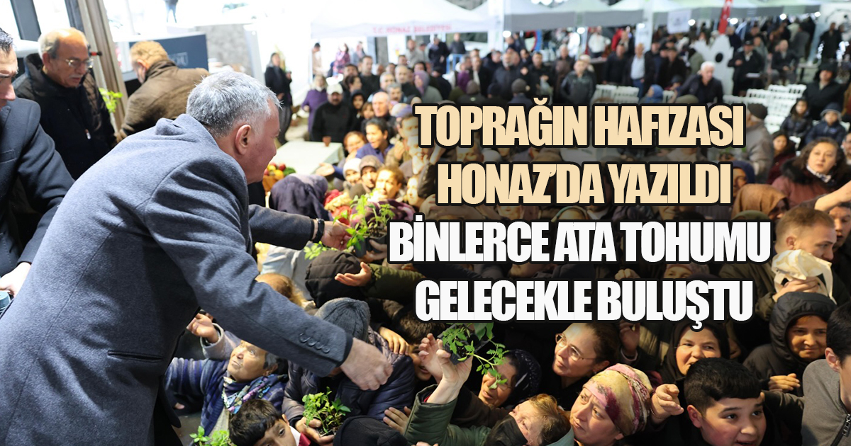 Honaz'da Toprağa Umut Ekildi: 30 Bin Fide, 3 Bin Ata Tohumu Dağıtıldı