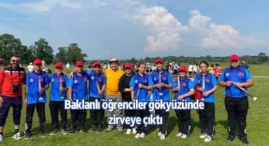 Baklanlı öğrenciler gökyüzünde zirveye çıktı