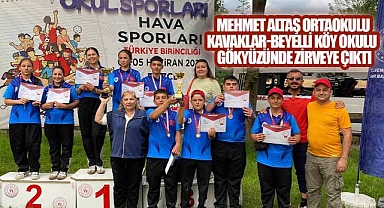 Mehmet Altaş Ortaokulu Kavaklar-Beyelli Köy okulu gökyüzünde zirveye çıktı