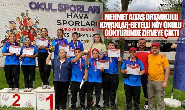 Mehmet Altaş Ortaokulu Kavaklar-Beyelli Köy okulu gökyüzünde zirveye çıktı