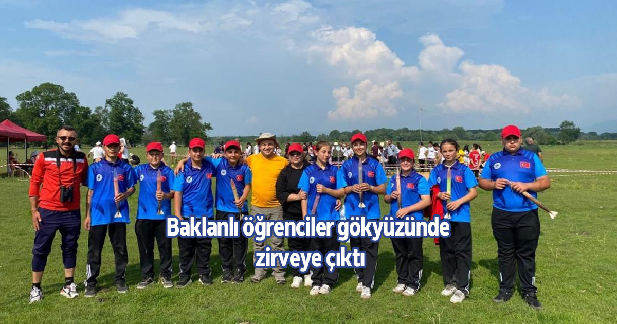 Baklanlı öğrenciler gökyüzünde zirveye çıktı