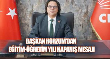 Başkan Horzum'dan Eğitim-Öğretim Yılı Kapanış Mesajı