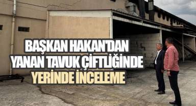 Yangında Büyük Hasar Oluşan Çiftliğe Başkan Hakan'dan Geçmiş Olsun Ziyareti