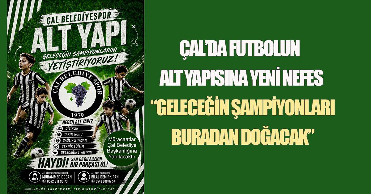 Çal Belediyespor'dan Alt Yapıya Güçlü Yatırım