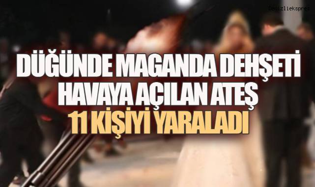 Çivril’de Düğün Faciası: Havaya Açılan Ateş 11 Kişiyi Yaraladı