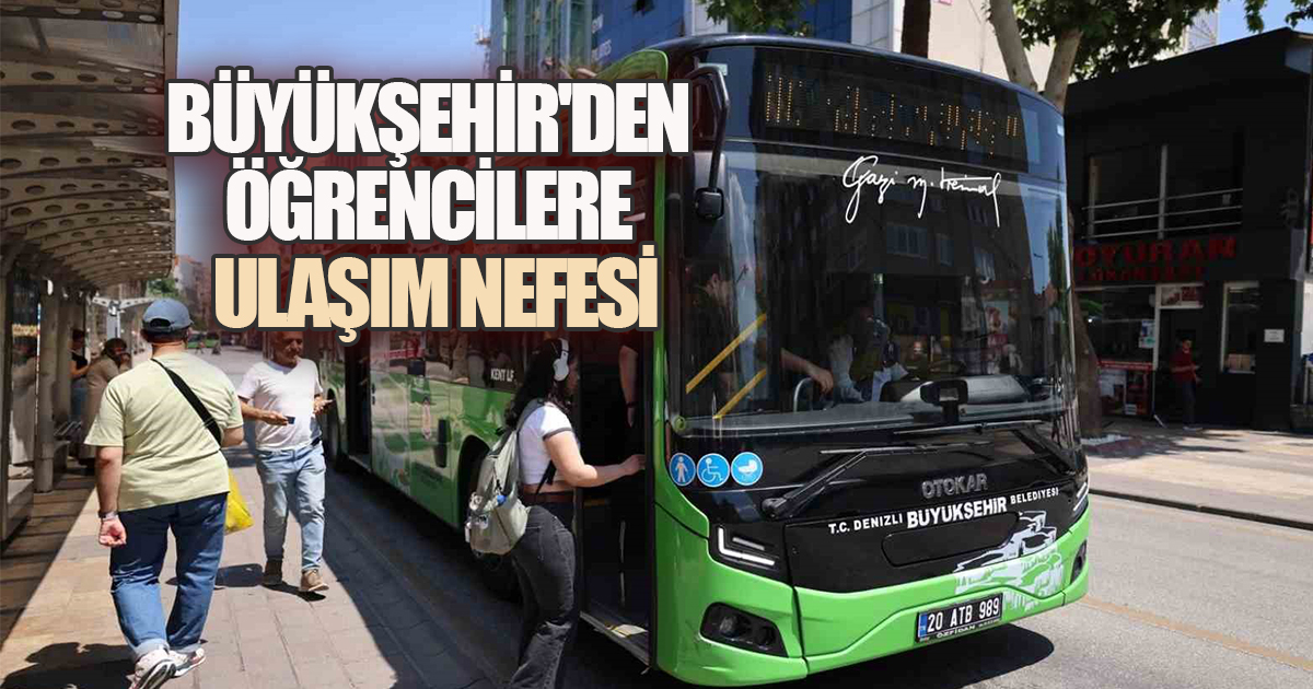 Denizli Büyükşehir Belediyesi'nden Öğrencilere Ulaşım Desteği Devam Ediyor! Binlerce Ailenin Bütçesine Katkı Sağlandı