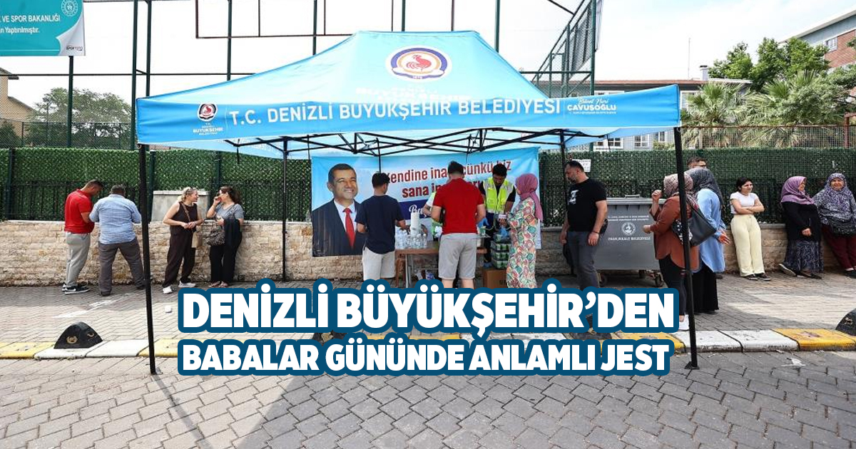 Denizli Büyükşehir sınavdaki gençleri de babaları da unutmadı