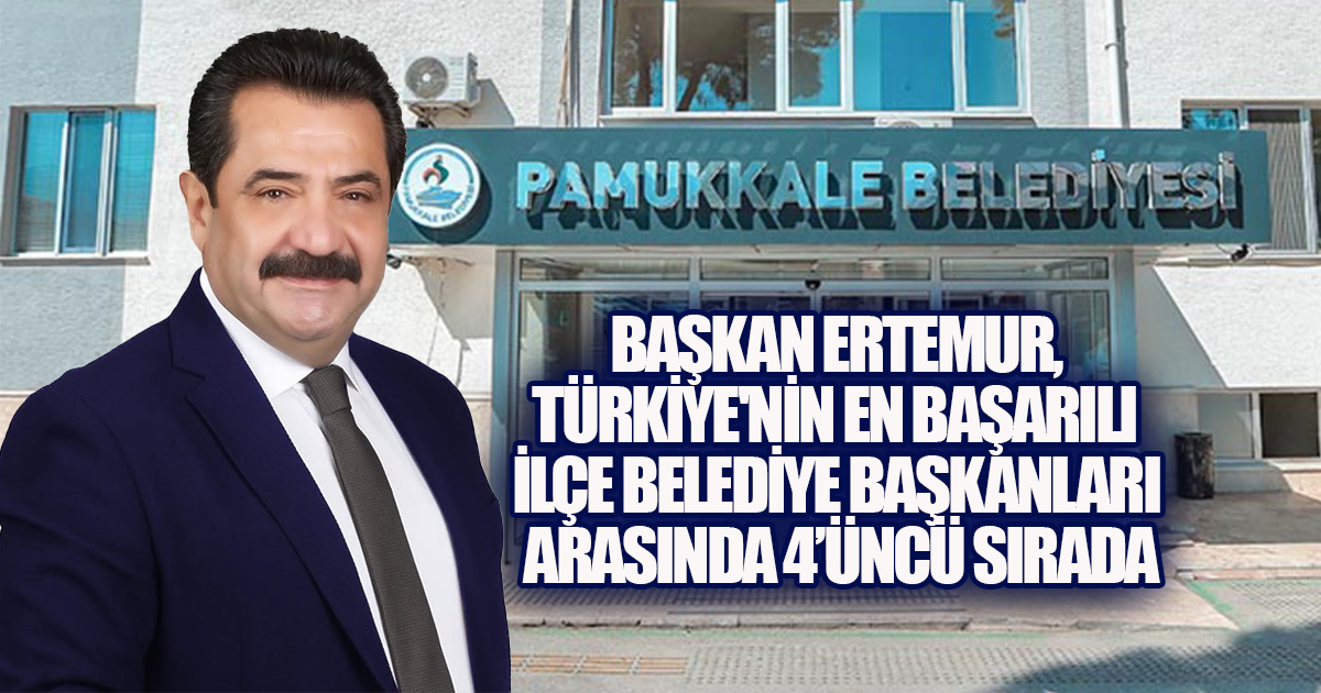 ORC Araştırması'nda Pamukkale Belediyesi, Türkiye'nin En Başarılı İlçe Belediyeleri Arasında 