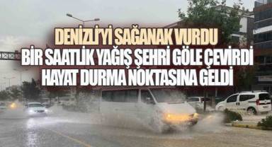 Sarı Kod Gerçeğe Döndü: Denizli'yi Sağanak ve Sel Esir Aldı