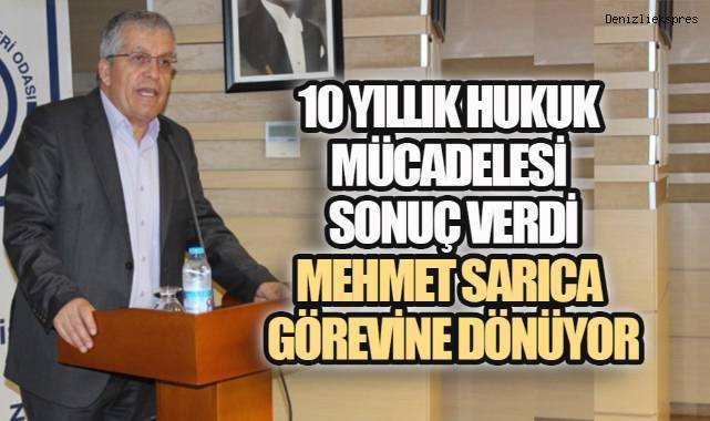 10 Yıllık Hukuk Mücadelesi Sonunda Kazandı: Mehmet Sarıca Görevine İade Edildi