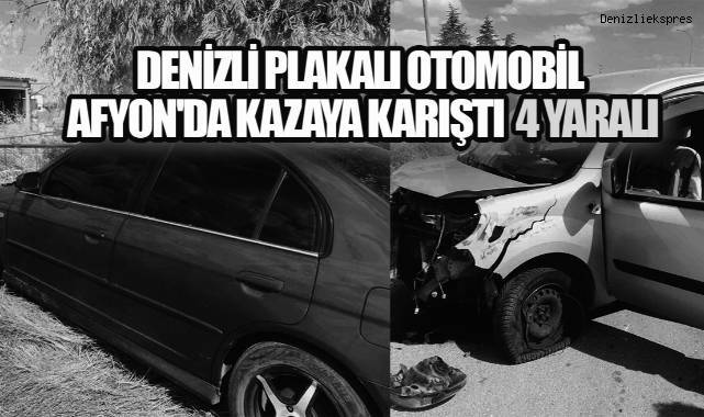 Afyon'da İki Otomobil Çarpıştı: Denizli Plakalı Araçtaki Yaralılar Hastaneye Kaldırıldı