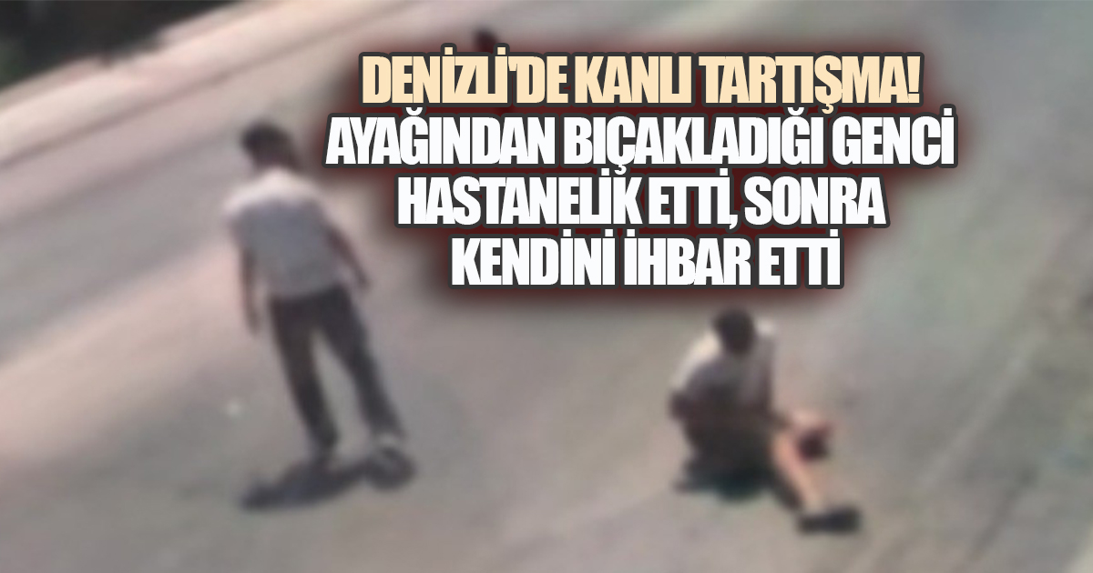 Bıçaklı saldırının ardından kaçan 17 yaşındaki şüpheli, 112 Acil Çağrı Merkezi'ni arayarak yerini polise bildirdi ve suç aletiyle birlikte teslim oldu.