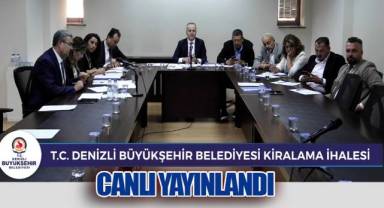 Büyükşehir 53 taşınmazın kiralama ihalesini canlı yayınladı