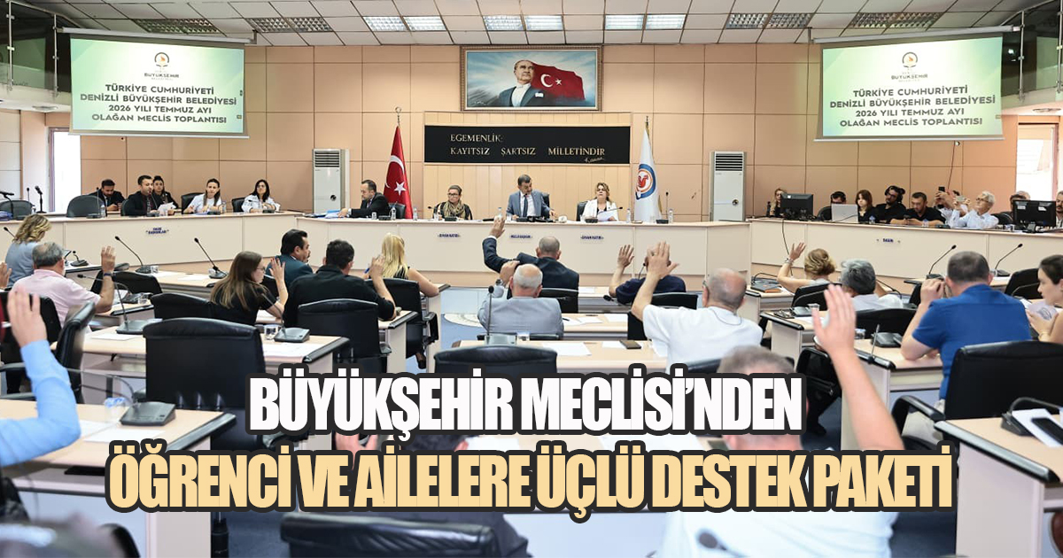 Büyükşehir Meclisi'nden öğrenci ve ailelere üçlü destek paketi