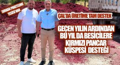 Çal Belediyesi'nden Besicilere Kırmızı Pancar Küspesi Desteği, Paketleme Tesisi Müjdesi