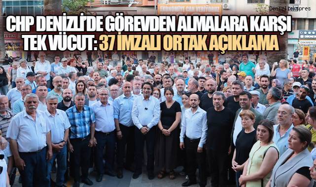 CHP Denizli'den Ortak Basın Açıklaması,