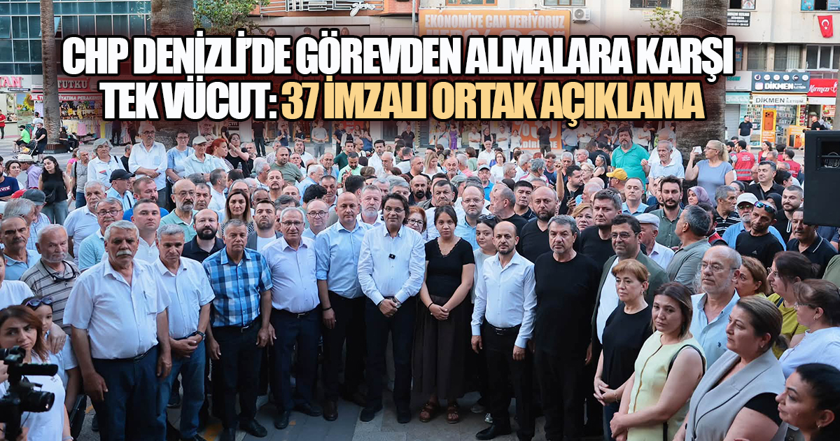 CHP Denizli'den Ortak Basın Açıklaması, 