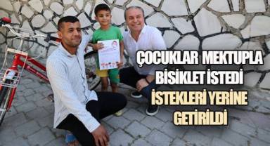 Denizli Büyükşehir'den miniklere bisiklet hediyesi