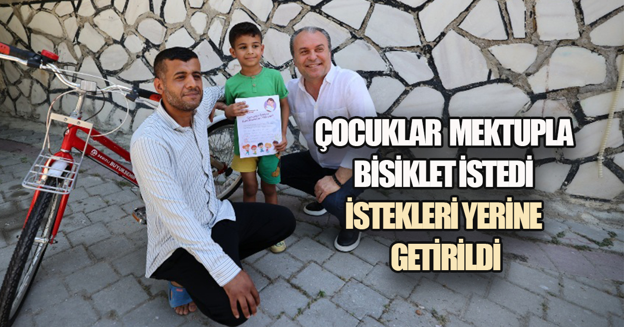 Denizli Büyükşehir'den miniklere bisiklet hediyesi