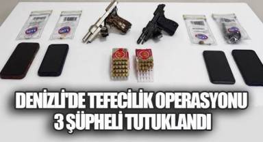 Denizli'de Tefecilik Operasyonu: 3 Şüpheli Tutuklandı