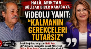M. Halil Arık'tan Gülizar Biçer Karaca'ya Videolu Yanıt: 