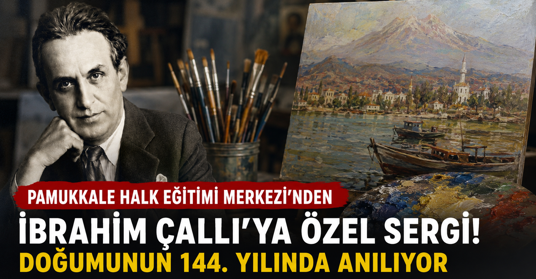 Pamukkale Halk Eğitim'den, İbrahim Çallı'ya Vefa Sergisi Büyük İlgi Gördü