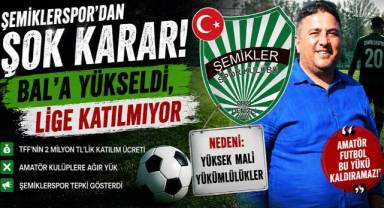 Şemiklerspor'dan TFF'ye Tepki: Yükseldiği Ligden Ekonomik Nedenlerle Vazgeçti