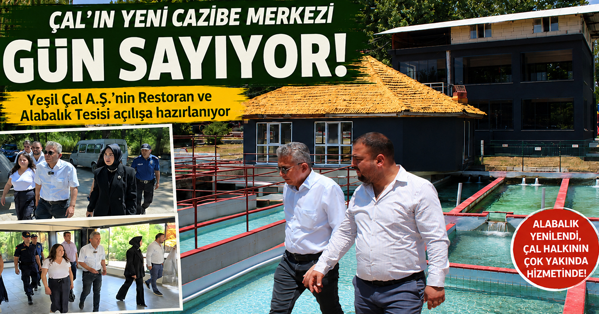Yeşil Çal A.Ş. tarafından yenilenen Restoran ve Alabalık Tesisi ilçenin yeni buluşma noktası olacak