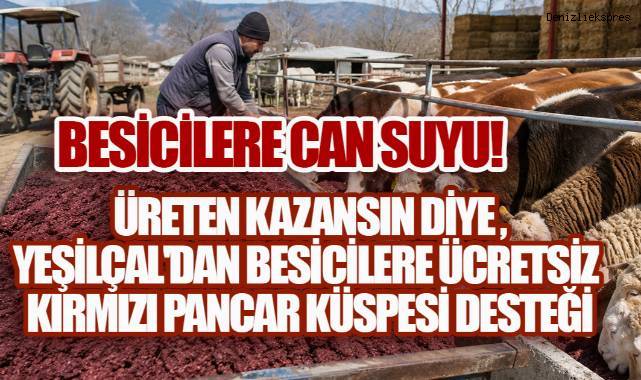 YeşilÇal'dan Üretime Destek, Besiciye Nefes! Ücretsiz Kırmızı Pancar Küspesi Desteği Başlıyor